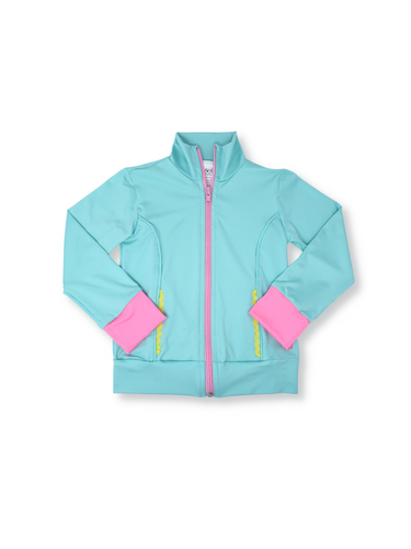 Juliet Jacket in Mint and Pink