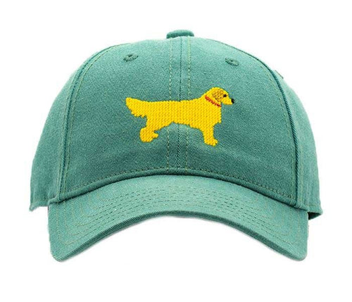 Golden Retriever on Moss Green Cap