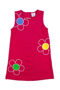 Knit Dress with Flowers