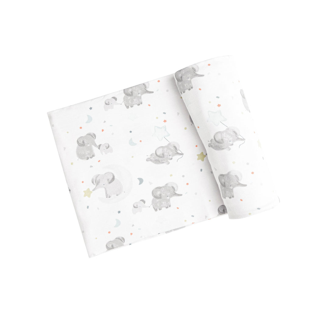 Blue Elephant Swaddle