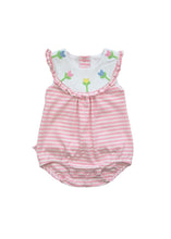 Knit Romper with Tulips