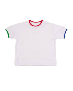White TShirt with Multi Tipping