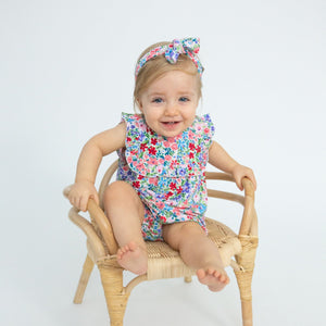 AD24 London Floral Ruffle Top and Bloomer Set