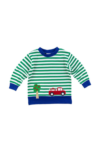 Stripe Knit Shit with Truck