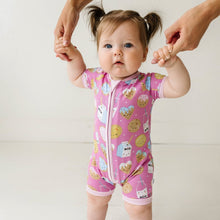Pink Milk and Cookies Shortie Romper